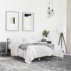 vidaXL Estructura cama madera ingenier&iacute;a metal roble ahumado 135x190cm