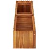 vidaXL Arriate elevado de madera maciza de acacia 150x30x25 cm