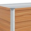 vidaXL Arriate elevado Marrón Claro 320 x 40 x 45 cm Acero Galvanizado