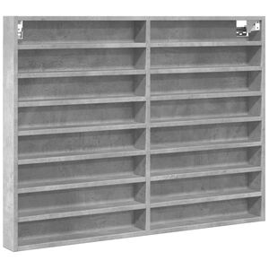 vidaXL Vitrina de madera de ingenier&iacute;a gris hormig&oacute;n 100x8,5x75 cm