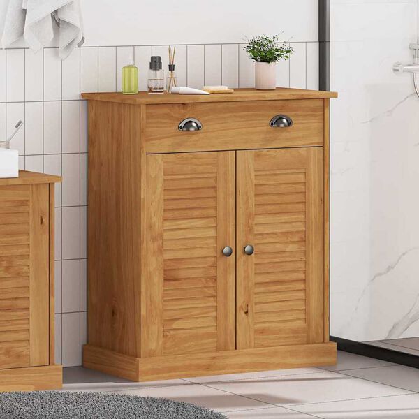 vidaXL Gabinete de Baño VIGO Marrón miel 67.5 x 34 x 80 cm