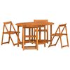 vidaXL 5 uds. Marr&oacute;n Madera de Acacia S&oacute;lida
