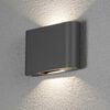 KONSTSMIDE L&aacute;mpara LED de pared Chieri gris antracita 2x6W