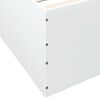 vidaXL Estructura de cama madera de ingeniería blanca 135x190 cm