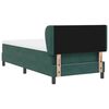 vidaXL Cama tipo Box Spring Verde oscuro 90 x 190 cm Terciopelo