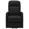 vidaXL Sillón elevable cuero sintético negro