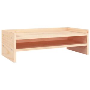 vidaXL Soporte para monitor madera maciza de pino 50x24x16 cm