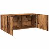 vidaXL Mueble de TV de pared madera envejecida 100x30x41 cm