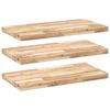 vidaXL Estantes flotantes 3 uds madera acacia sin tratar 80x40x4 cm