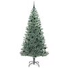 vidaXL &Aacute;rbol de Navidad Artificial Nevado con Luz LED Verde y 240 cm