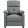 vidaXL Sillón reclinable de tela gris oscuro
