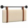 vidaXL Cabecera Colgante Liso Crema 100 x 55 x 5 cm PU antiguo
