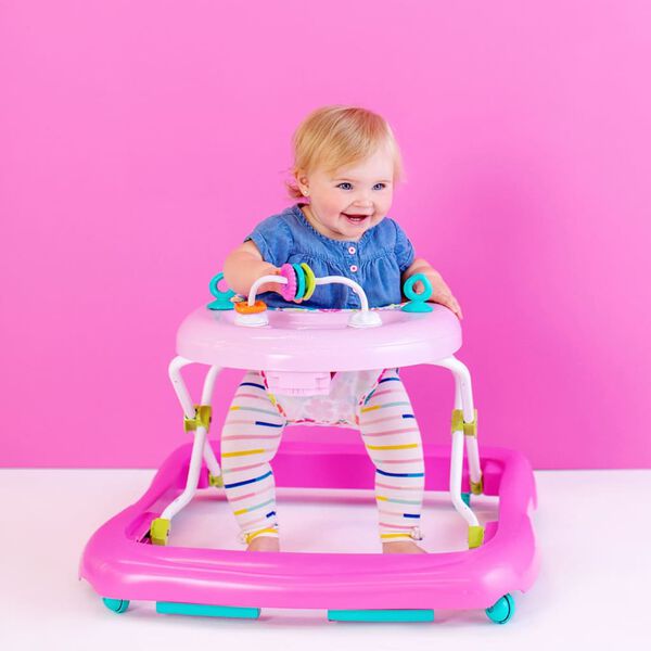 Bright Starts Andador para beb&eacute;s Walk-A-Bout Floral Friends