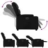 vidaXL Sillón reclinable eléctrico de cuero sintético negro