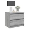 vidaXL Mesita de noche madera contrachapada gris Sonoma 50x39x43,5 cm