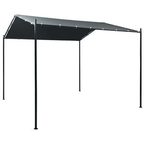 vidaXL Cenador carpa de acero gris antracita 3x3 m
