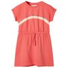 Vestido infantil con cord&oacute;n color coral 104