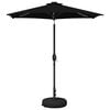 vidaXL Parasol de jard&iacute;n con luces LED y base 2,3 x 2,3 m Poli&eacute;ster