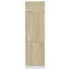 vidaXL Armario frigorífico "Lyon" de roble Sonoma, 60 x 57 x 207 cm, madera de ingeniería,