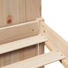 vidaXL Cama con estantería sin colchón madera maciza de pino 120x200cm