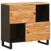 vidaXL Armario auxiliar Marr&oacute;n 80 x 33 x 75 cm Madera de mango maciza