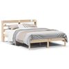 vidaXL Estructura de cama sin colch&oacute;n madera maciza de pino 140x190 cm