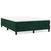 vidaXL Estructura Estructura de cama con somier verde oscuro 140x200cm