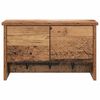 vidaXL Perchero de pared con estante Madera vieja 50 x 20 x 30 cm
