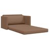 vidaXL Sof&aacute; cama 110cm Capuchino Cuero artificial