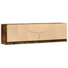 vidaXL Mueble de TV LED madera ingeniería roble ahumado 180x34x50 cm