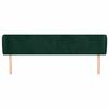 vidaXL Cabecero de terciopelo verde oscuro 163x23x78/88 cm