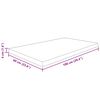 vidaXL Encimera de baño madera maciza sin tratar 100x60x4 cm