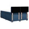 vidaXL Cama box spring con colchón tela azul 140x200 cm