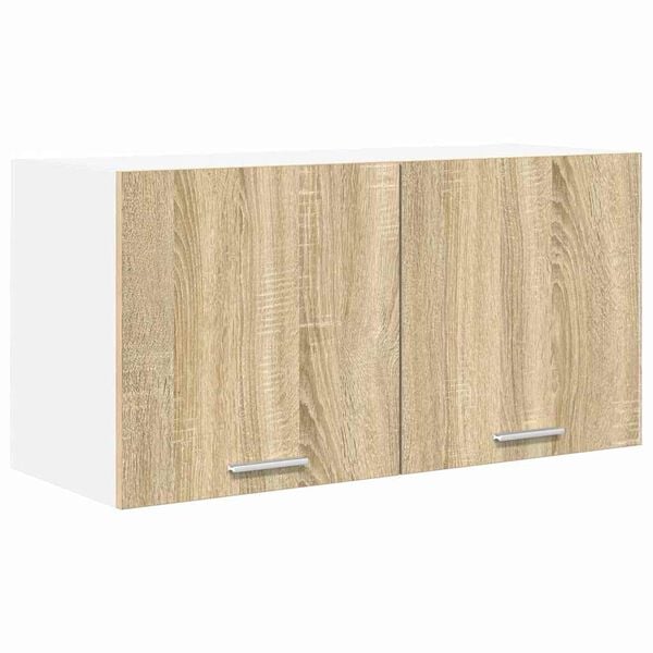 vidaXL Mueble colgante con almacenamiento Roble Sonoma 80 x 31 x 40 cm