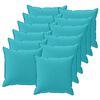 vidaXL Funda de almohada 12 uds. HOUTEN Tuquesa 50 x 50 cm Poli&eacute;ster