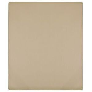 vidaXL S&aacute;bana bajera jersey algod&oacute;n gris taupe 90x200 cm