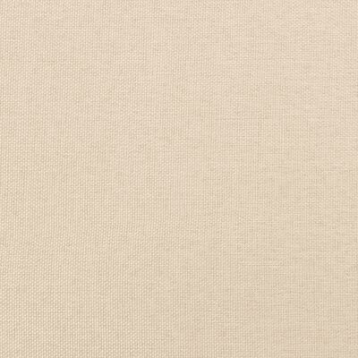 Cama box spring con colchón tela color crema 80x200 cm