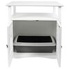 Kerbl Mueble arenero para gatos Helena 64x46x65 cm blanco 82662