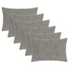 vidaXL Funda de almohada 6 uds. HEERLEN Gris Claro 50 x 75 cm