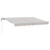 vidaXL Toldo retr&aacute;ctil Gris claro y blanco. 600 x 300 cm