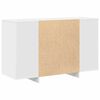 vidaXL Vitrina Blanco 120 x 41 x 75 cm Madera contrachapada