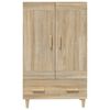 vidaXL Aparador madera contrachapada color roble Sonoma 70x31x115 cm