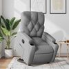 vidaXL Sill&oacute;n reclinable elevable de tela gris claro