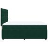 vidaXL Cama box spring con colch&oacute;n terciopelo verde oscuro 140x190 cm