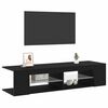 vidaXL Gabinete de TV Roble Negro 135 x 39 x 30 cm