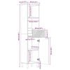 vidaXL Gabinete de Lavabo para Ba&ntilde;o con caj&oacute;n Madera de Acacia S&oacute;lida