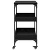 vidaXL Carro de Cocina Roble Negro 60 x 41 x 80.5 cm
