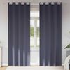 vidaXL Cortinas Opacas con Anillas 2 pcs Antracita 260 x 140 cm