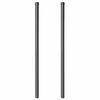 vidaXL Postes de cerca 2 pcs Gris 110 cm