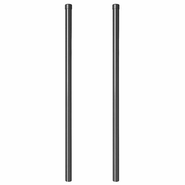 vidaXL Postes de cerca 2 pcs Gris 110 cm